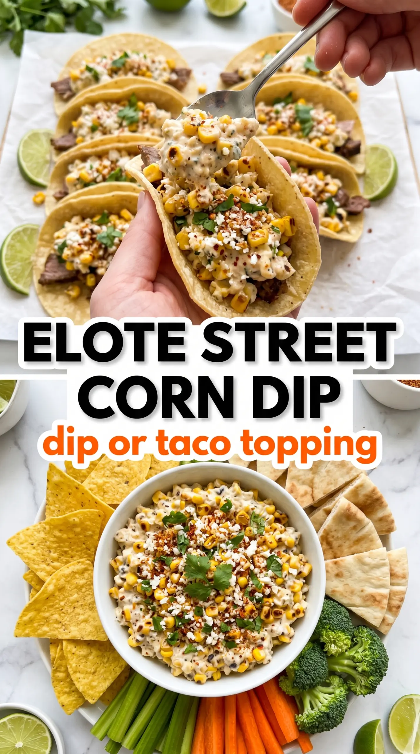 Street Corn Dip creamy smoky charred