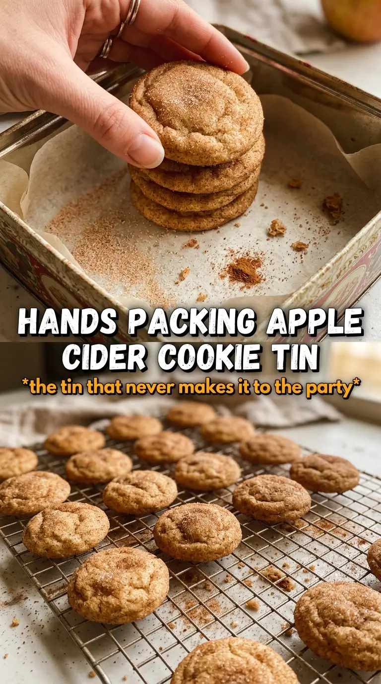 Apple Cider Cookies soft crinkled cinnamon-sugar