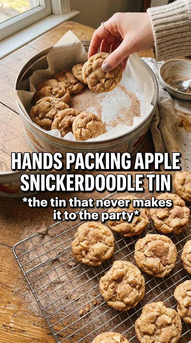 Apple Snickerdoodles, cinnamon sugar, chewy apple