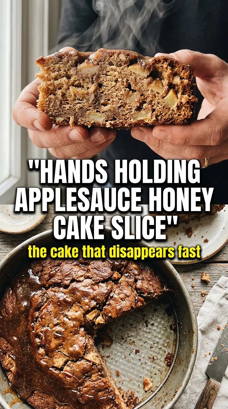 Applesauce Honey Cake moist golden crumb