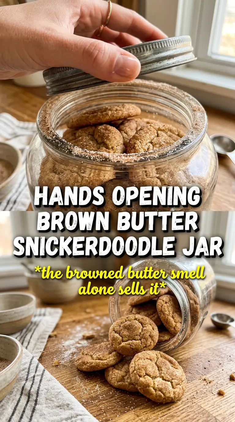 Brown butter snickerdoodles nutty cinnamon