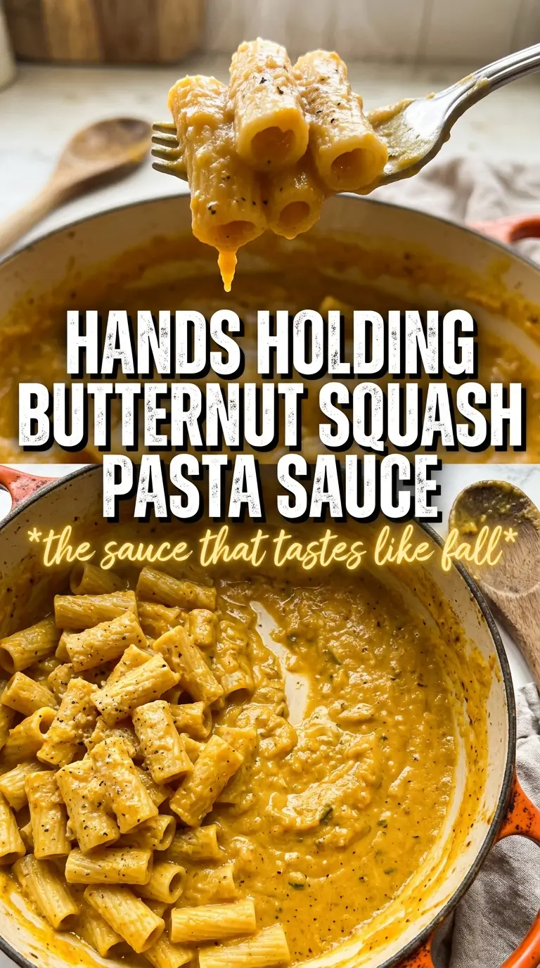 Butternut Squash Pasta Sauce silky golden