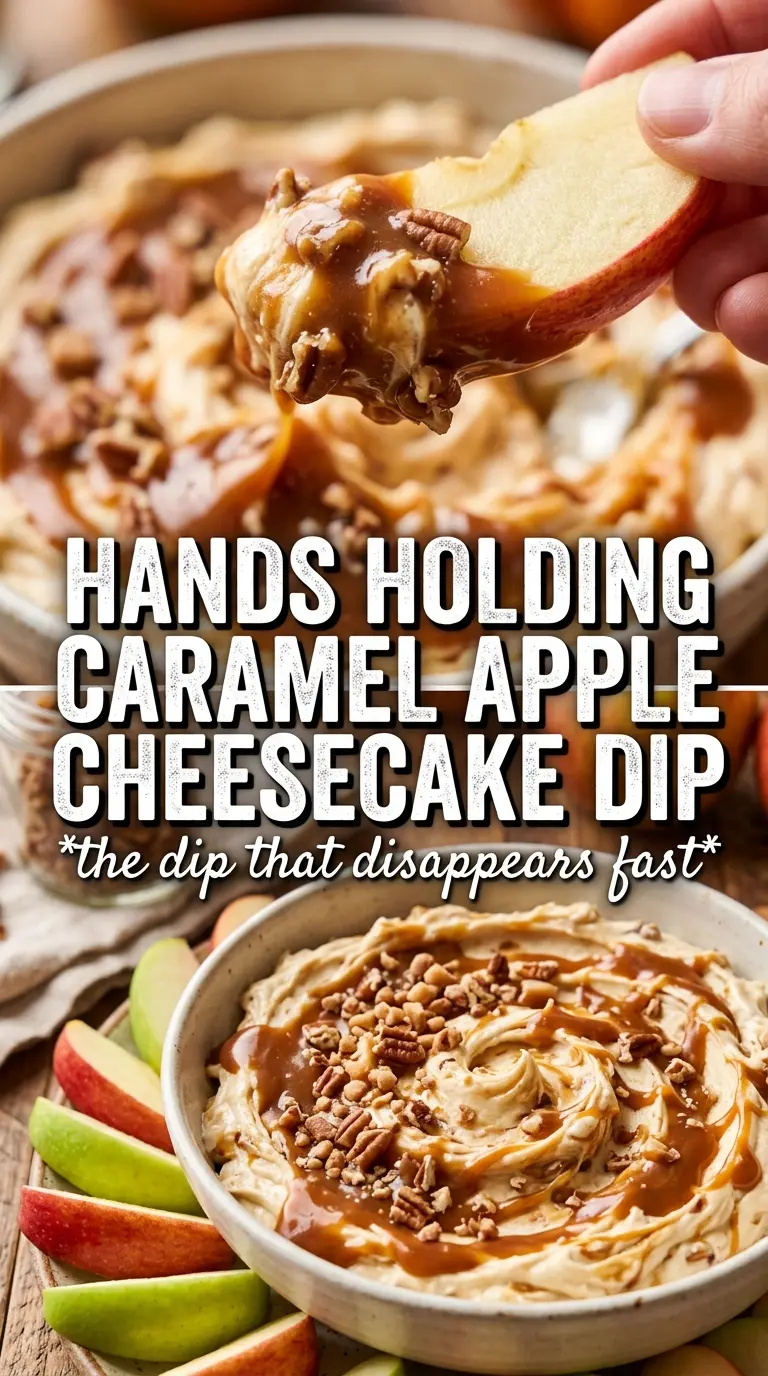 Caramel Apple Cheesecake Dip creamy caramel apple dessert