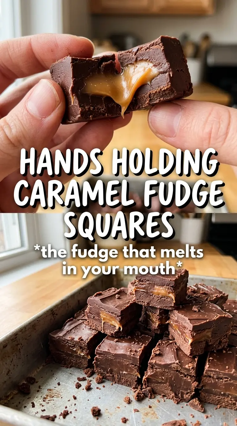 Caramel Fudge glossy squares sea salt