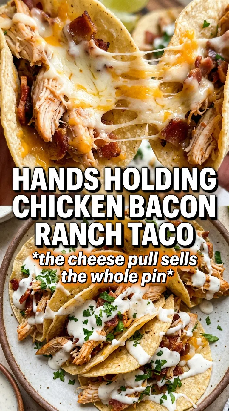 Cheesy Chicken Bacon Ranch Tacos crispy cheesy ranch