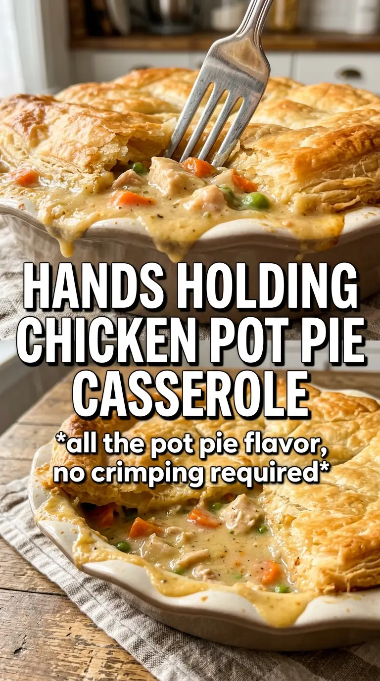 Chicken Pot Pie Casserole creamy golden