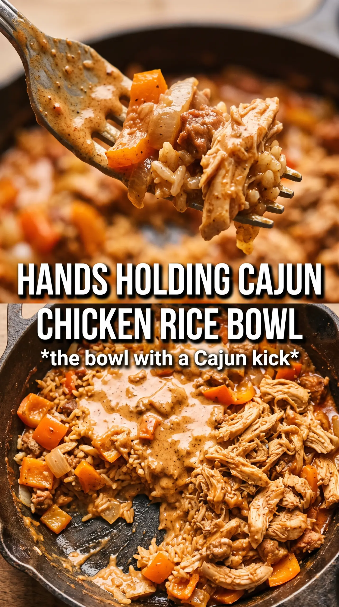 Creamy Cajun Chicken and Rice Bowls vibrant saucy