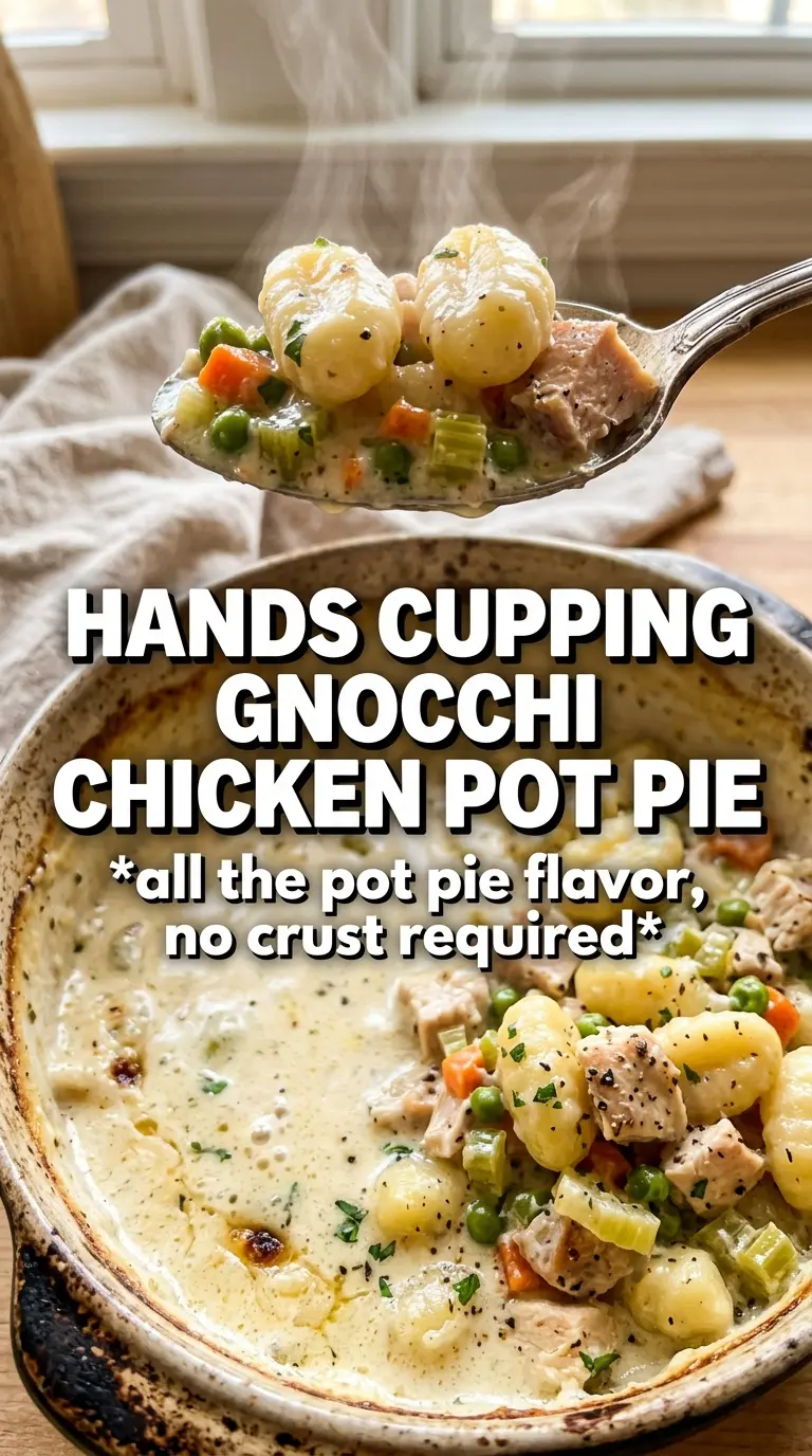 Gnocchi Chicken Pot Pie creamy golden