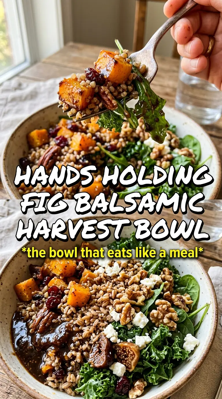 Harvest Bowls With Fig Balsamic Vinaigrette colorful grain bowl