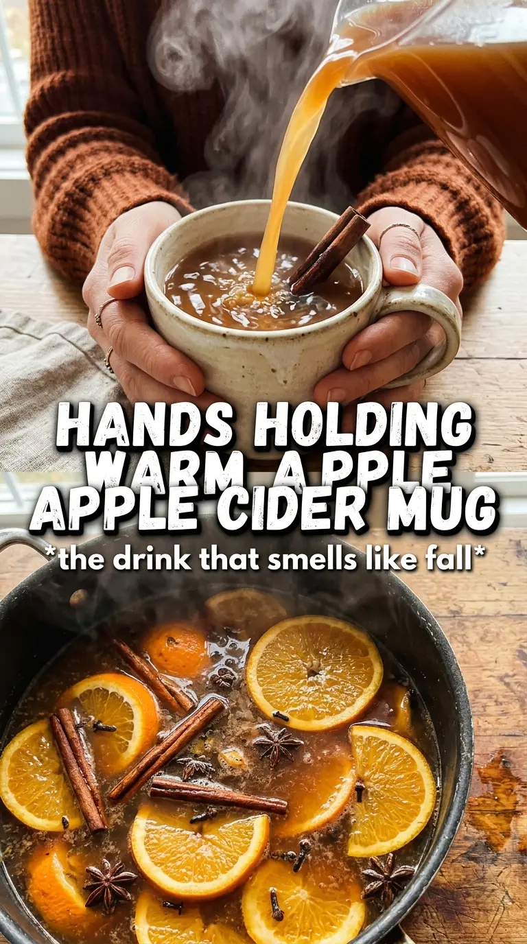 Homemade apple cider golden spiced