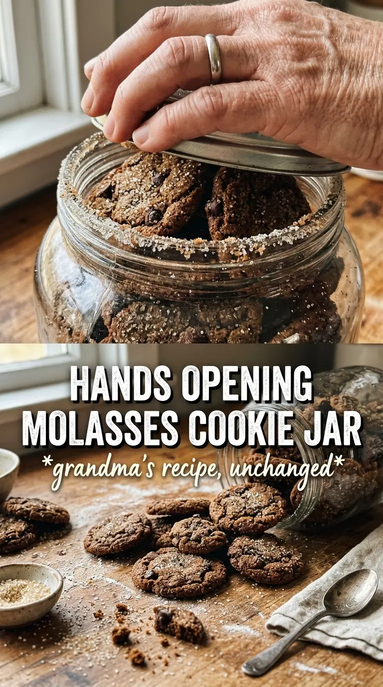 Molasses Cookies crinkled sugar-sparkled