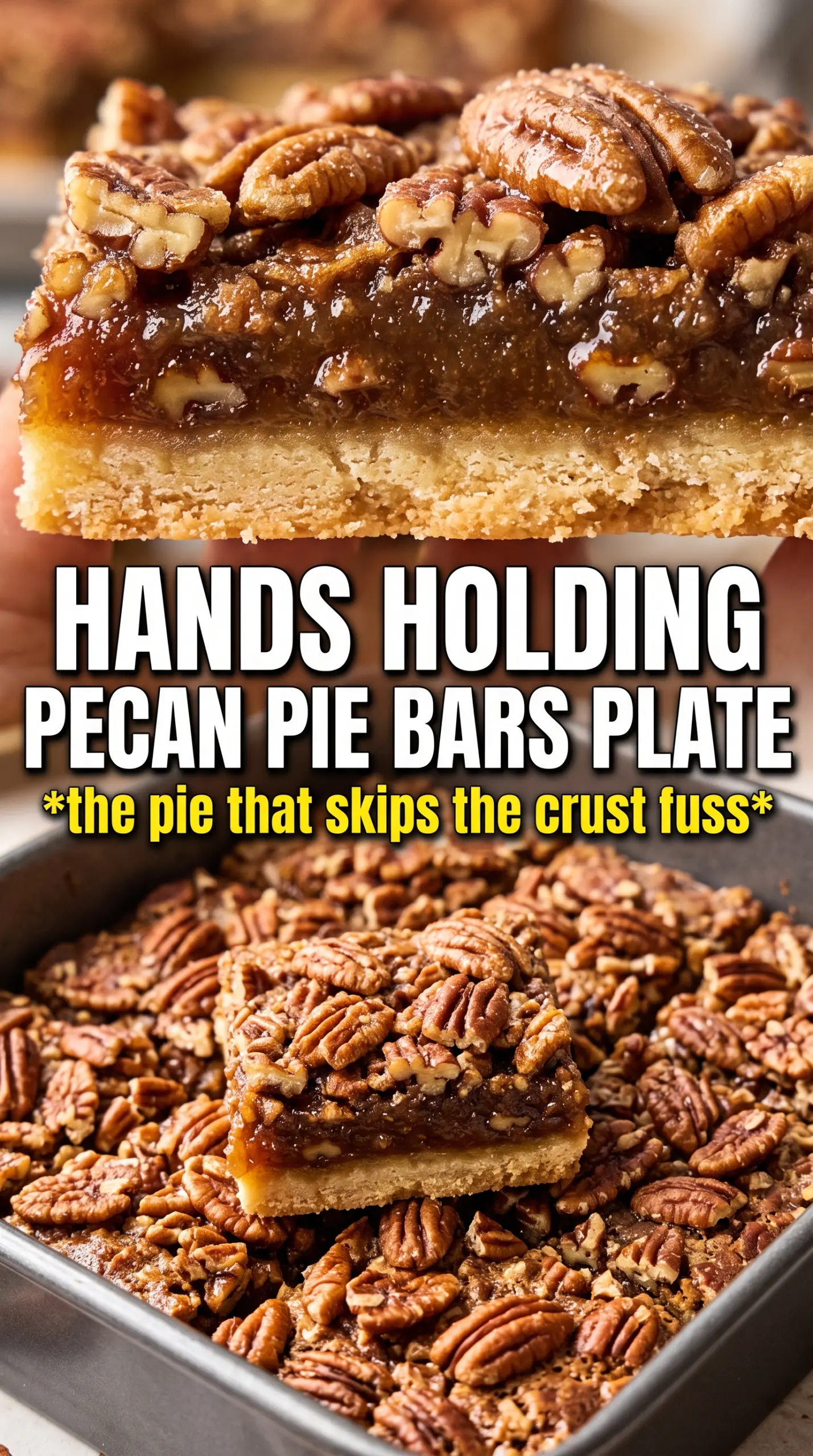 Pecan Pie Bars buttery caramel