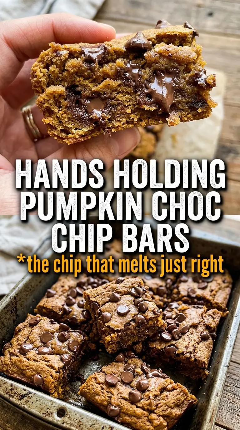 Pumpkin Chocolate Chip Bars moist spiced chocolate-studded