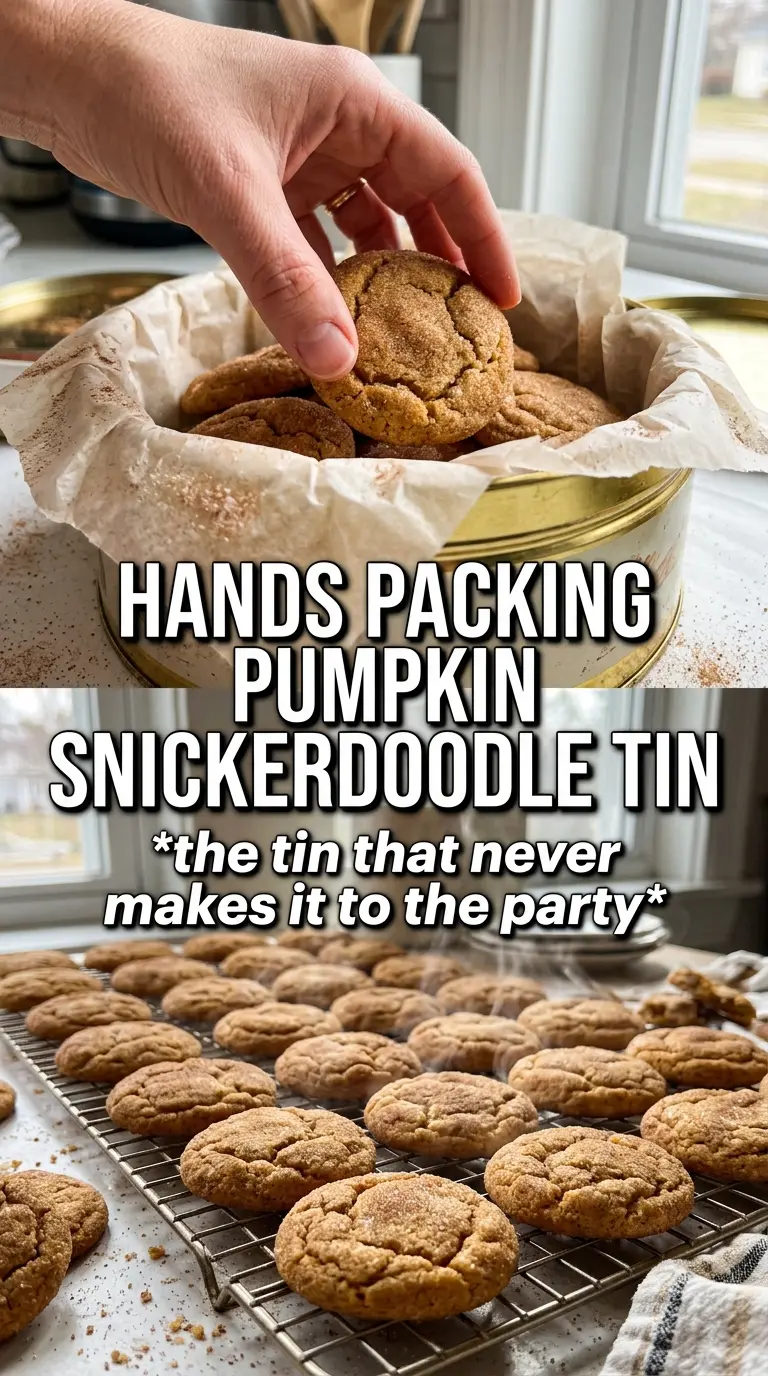 Pumpkin Snickerdoodle Cookies soft cinnamon-spiced