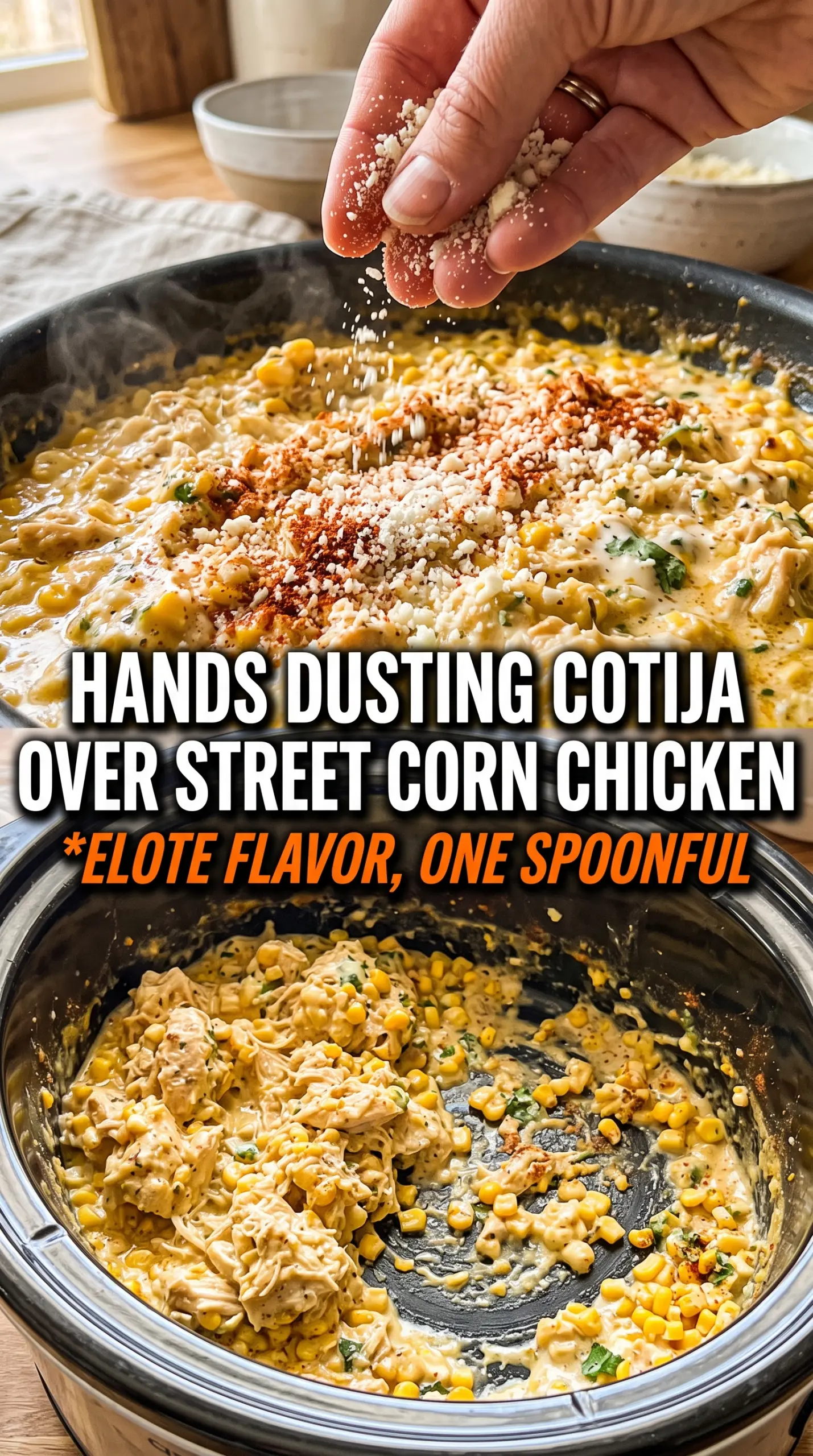 Slow Cooker Street Corn Chicken creamy smoky elote-style